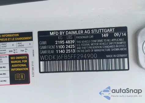 2015 Mercedes-Benz E 400 из США, поврежденный, VIN WDDKJ6FB5FF294900